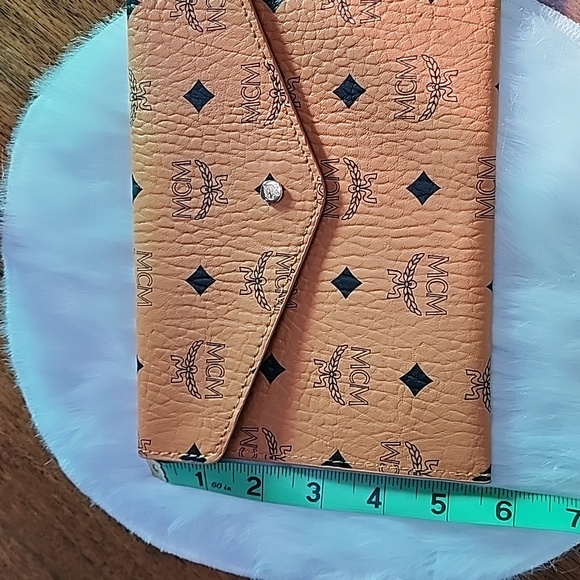 MCM Cognac Monogram Clutch - Picture 5 of 6